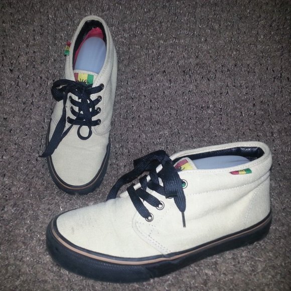 VANS CLASSIC-Montreal Reggae Festival SAMPLE HEMP Shoes-RARE-Sz-8